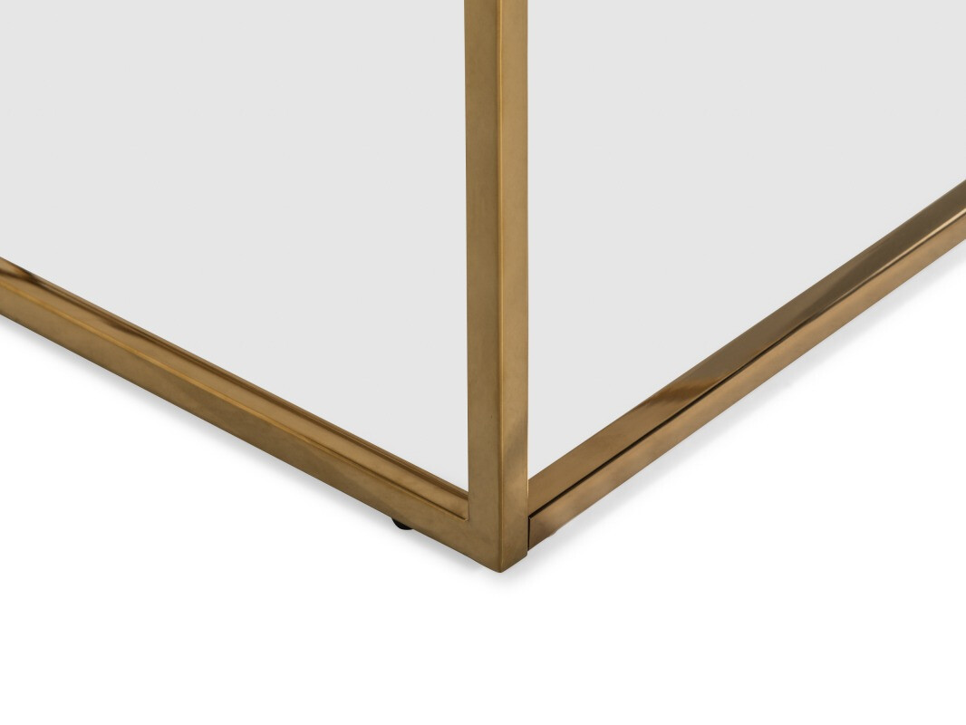 Dohányzóasztal Concept 55 145 (Fehér márvány + Arany)