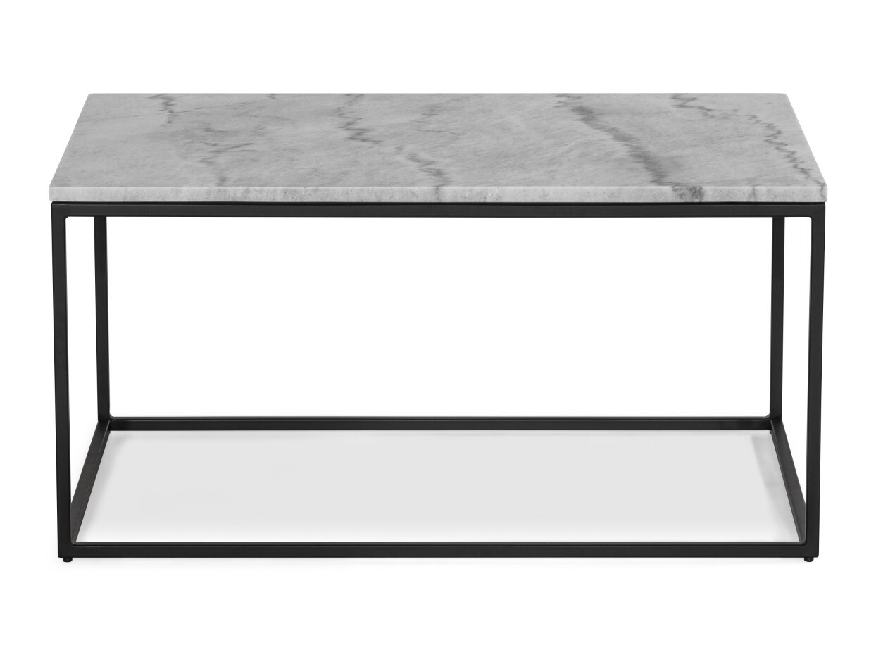 Dohányzóasztal Concept 55 145 (Szürke márvány + Fekete)