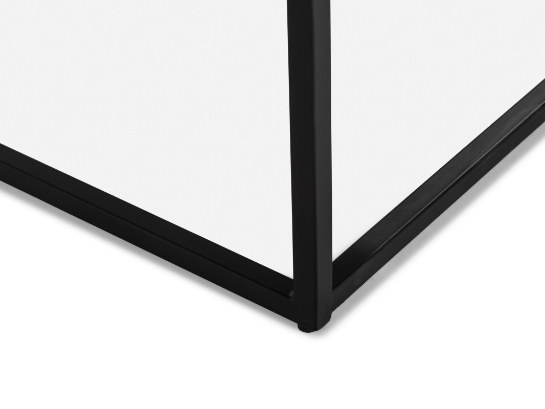 Dohányzóasztal Concept 55 145 (Szürke márvány + Fekete)