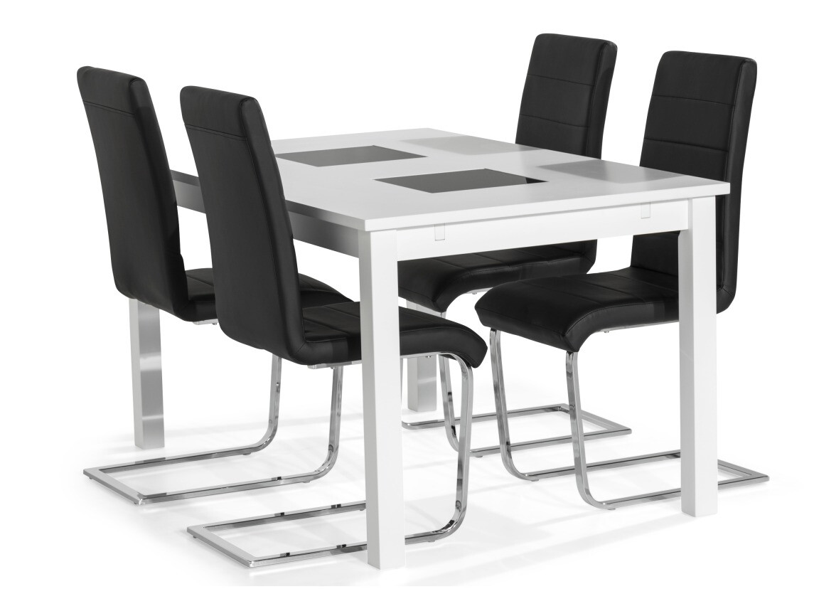 Étkezőgarnitúra Scandinavian Choice 670 (Fekete + Ezüst)