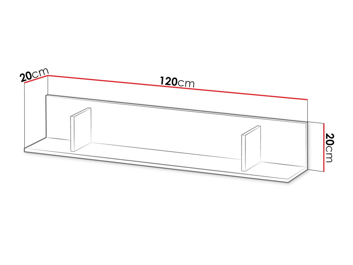 Fali polc Balvire 101