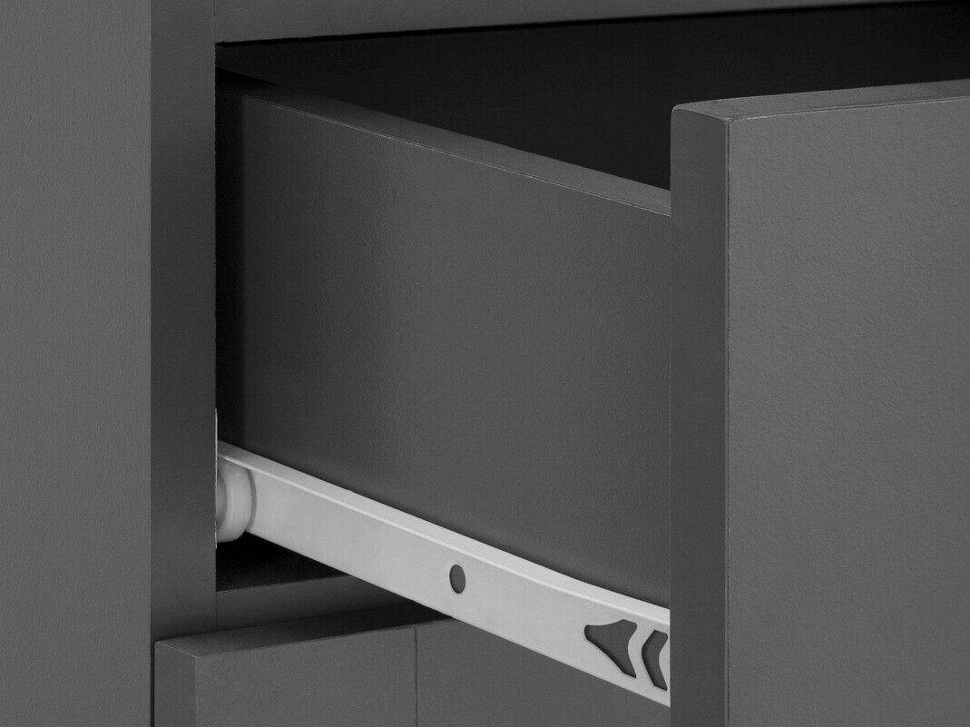 Beépített fürdőszoba szekrény Elmvene 103 (Szürke)