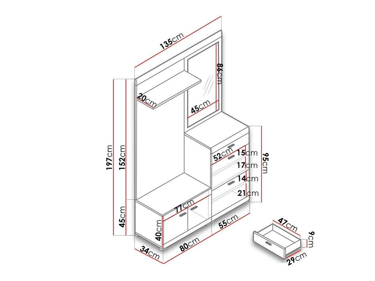 Előszoba garnitúra Solacar