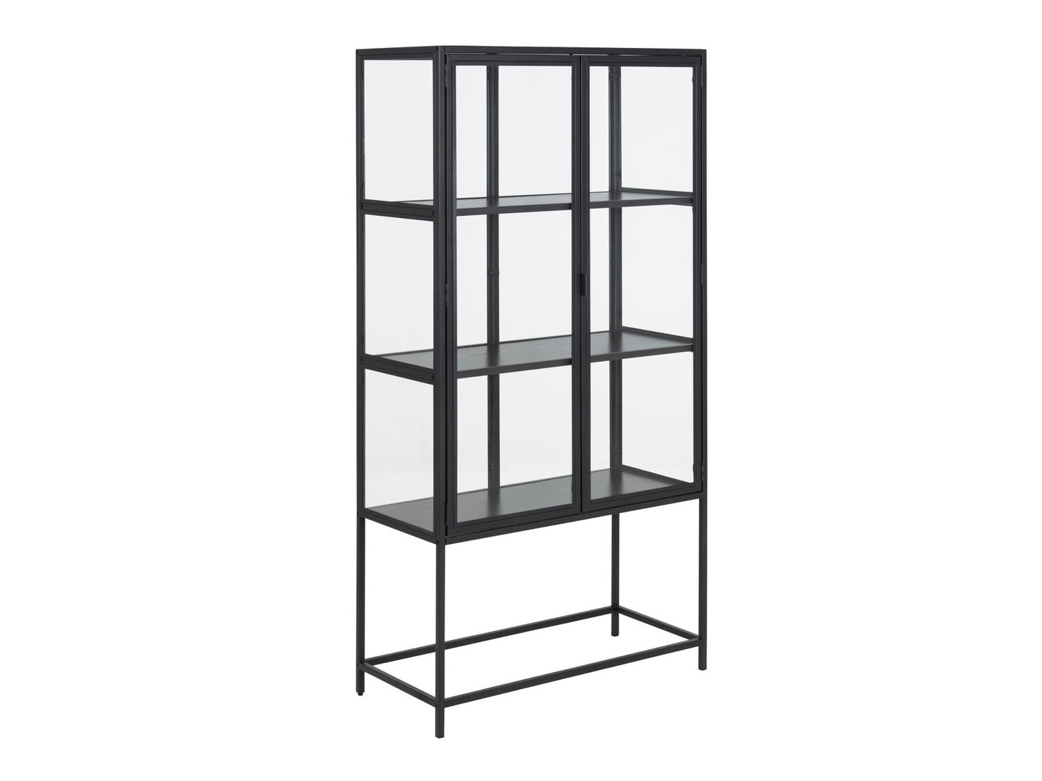 Könyvespolc Norsica Sevferi 141 (Fekete hamu + Fekete)