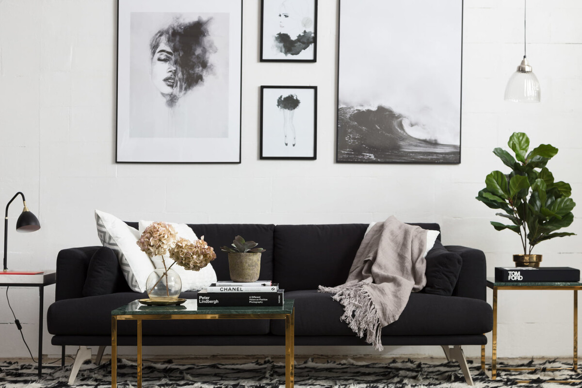 Kisasztal Concept 55 172 (Zöld + Sárgaréz)