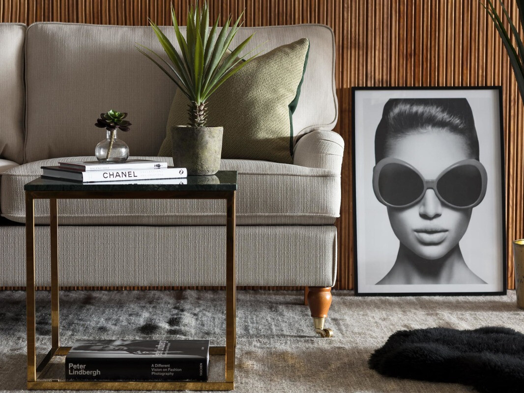 Kisasztal Concept 55 172 (Zöld + Sárgaréz)