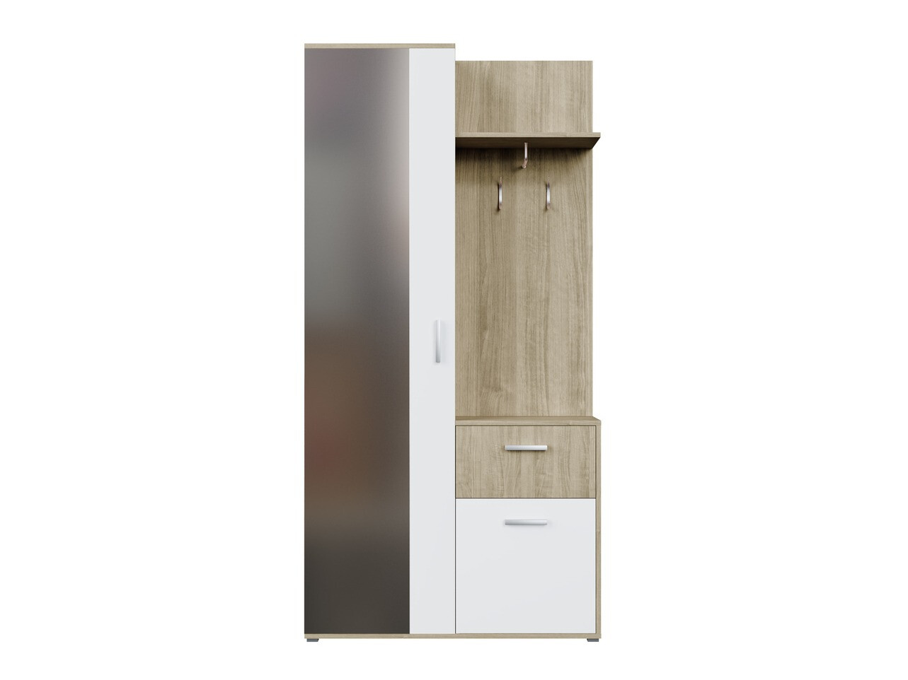 Előszoba garnitúra Stanton 103 (Sonoma tölgy + Fehér)