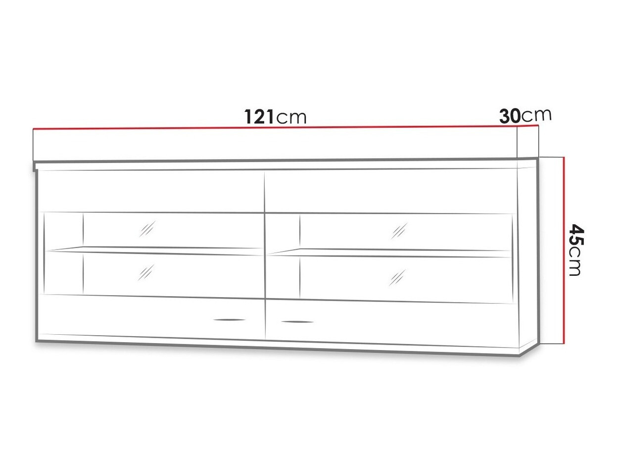 Fali szekrény Talsere 108