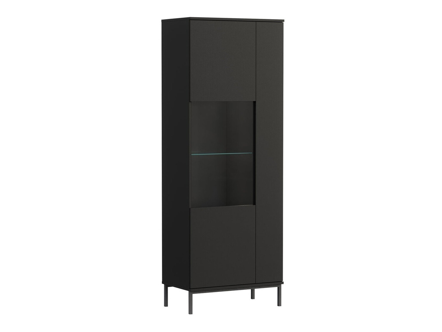 Könyvespolc Lomsore 106 (Fekete)