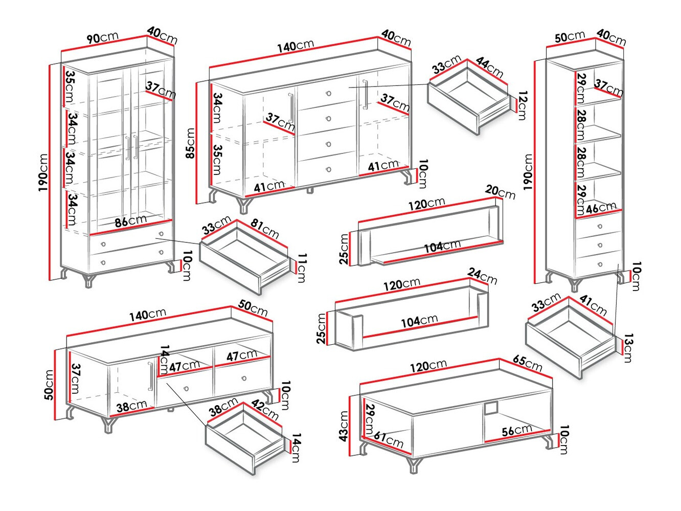 Nappali szett Omaha L119