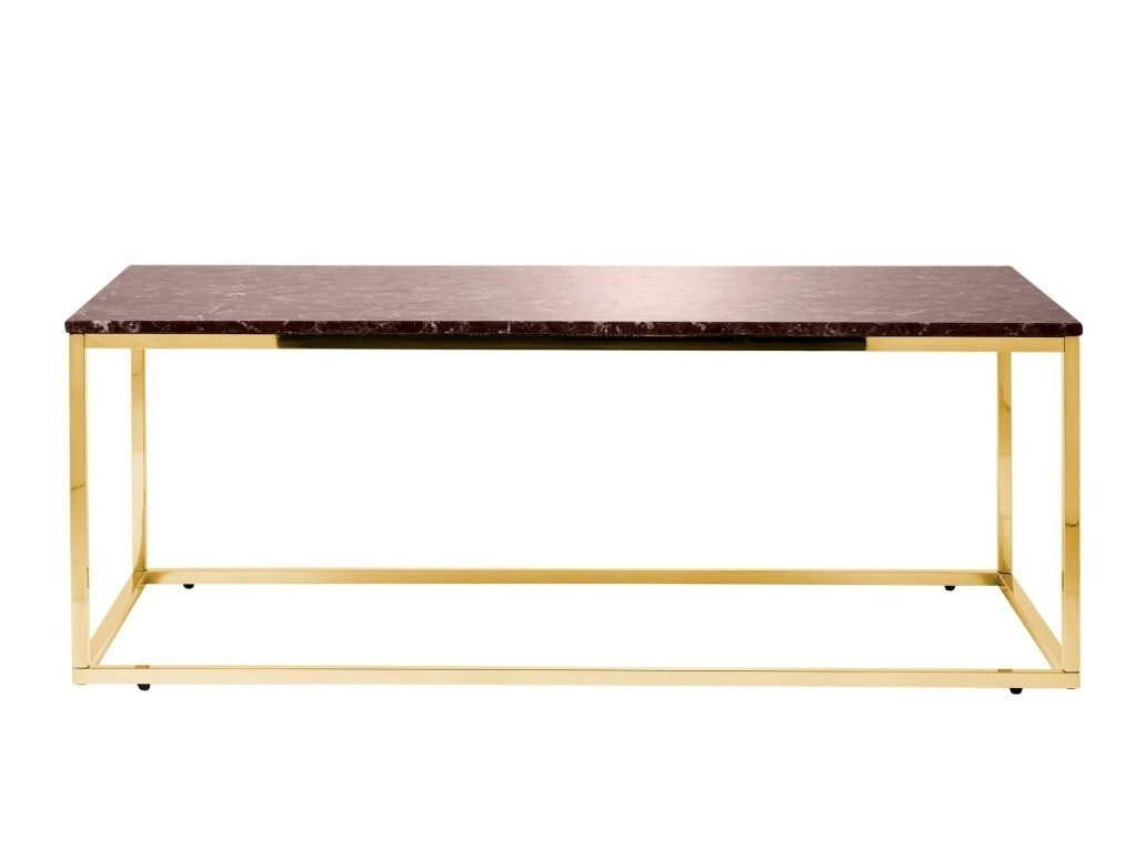 Dohányzóasztal Concept 55 173 (Piros + Sárgaréz)