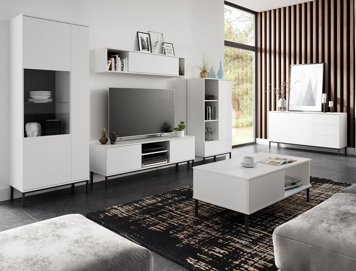 TV-állvány Lomsore 101 (Fehér)