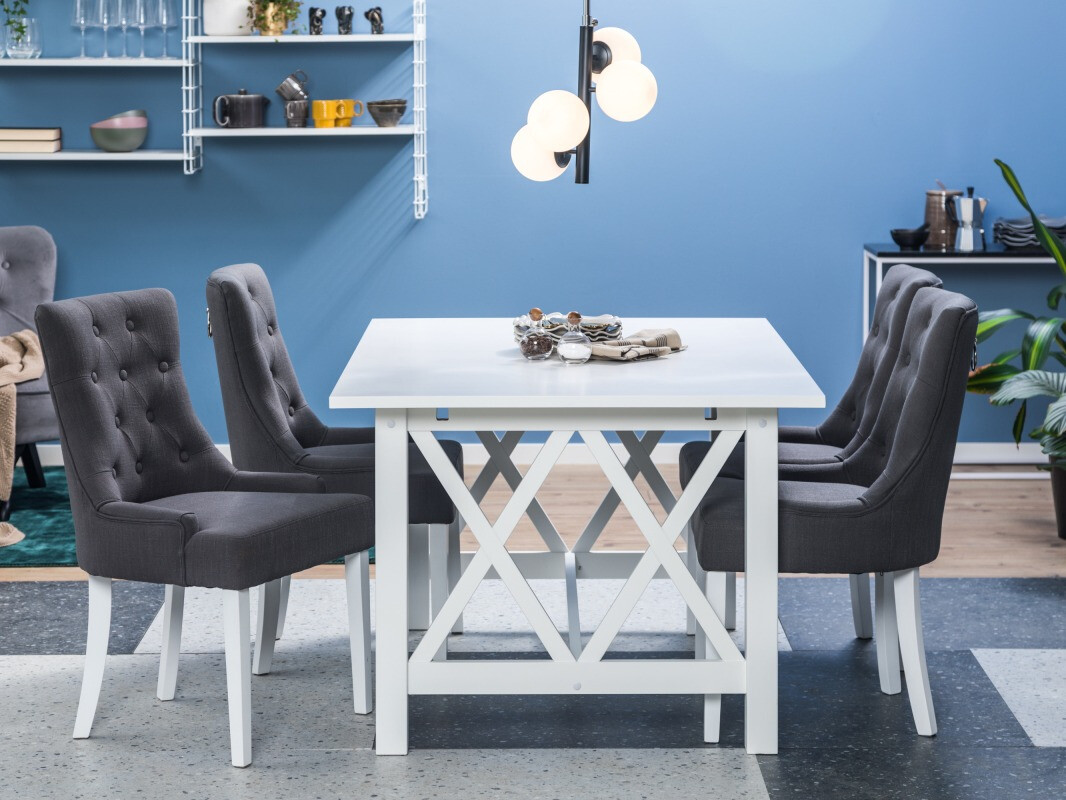 Étkezőgarnitúra Scandinavian Choice 781 (Szürke + Fehér)