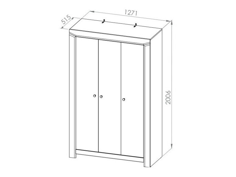 Gardróbszekrény Mavevare 100