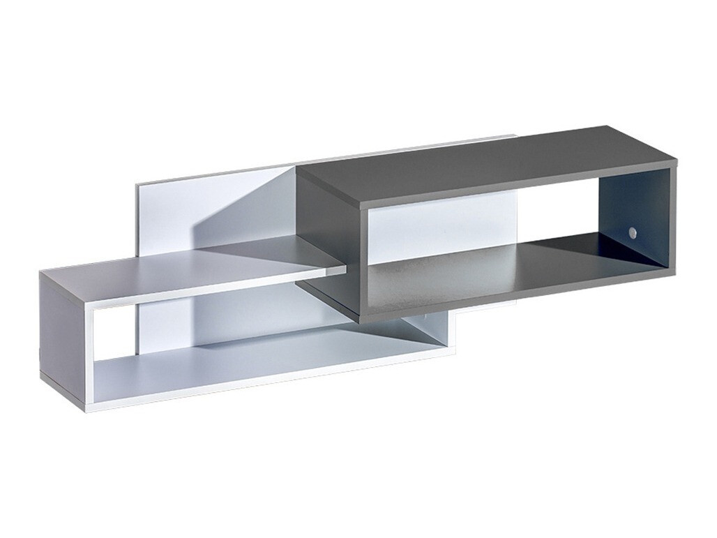 Fali polc Lorlare 104 (Fehér + Szürke)