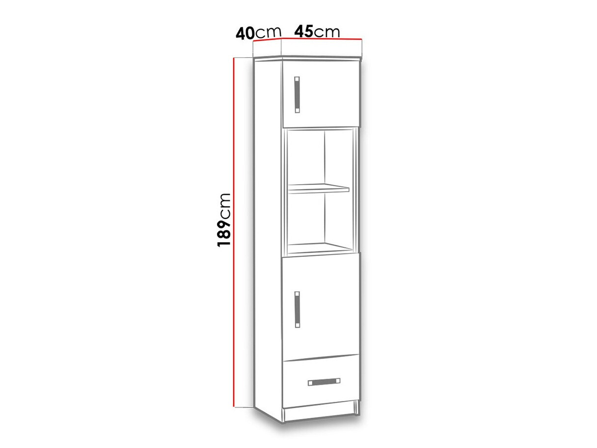 Könyvespolc Lorlare 102 (Fehér + Szürke)