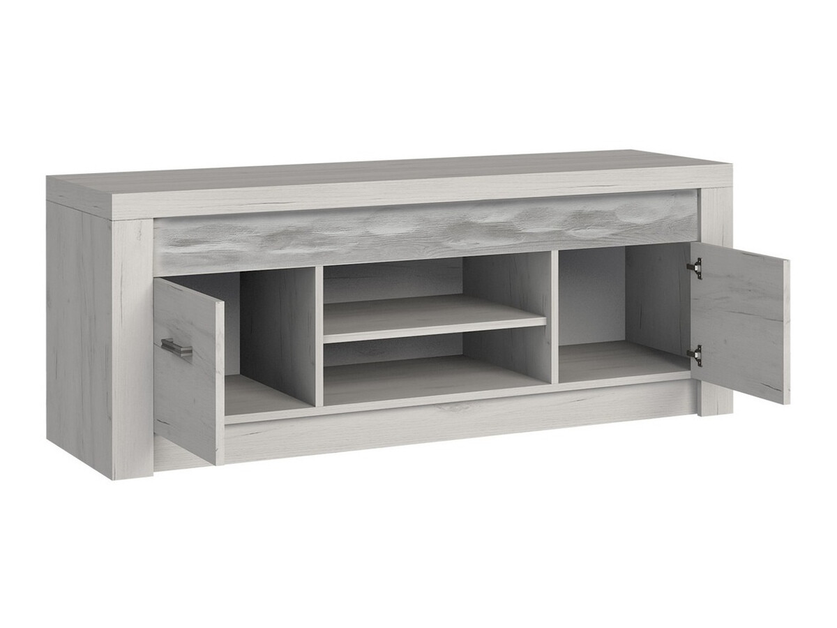 TV-állvány Serfeno 106 (Kézműves fehér)