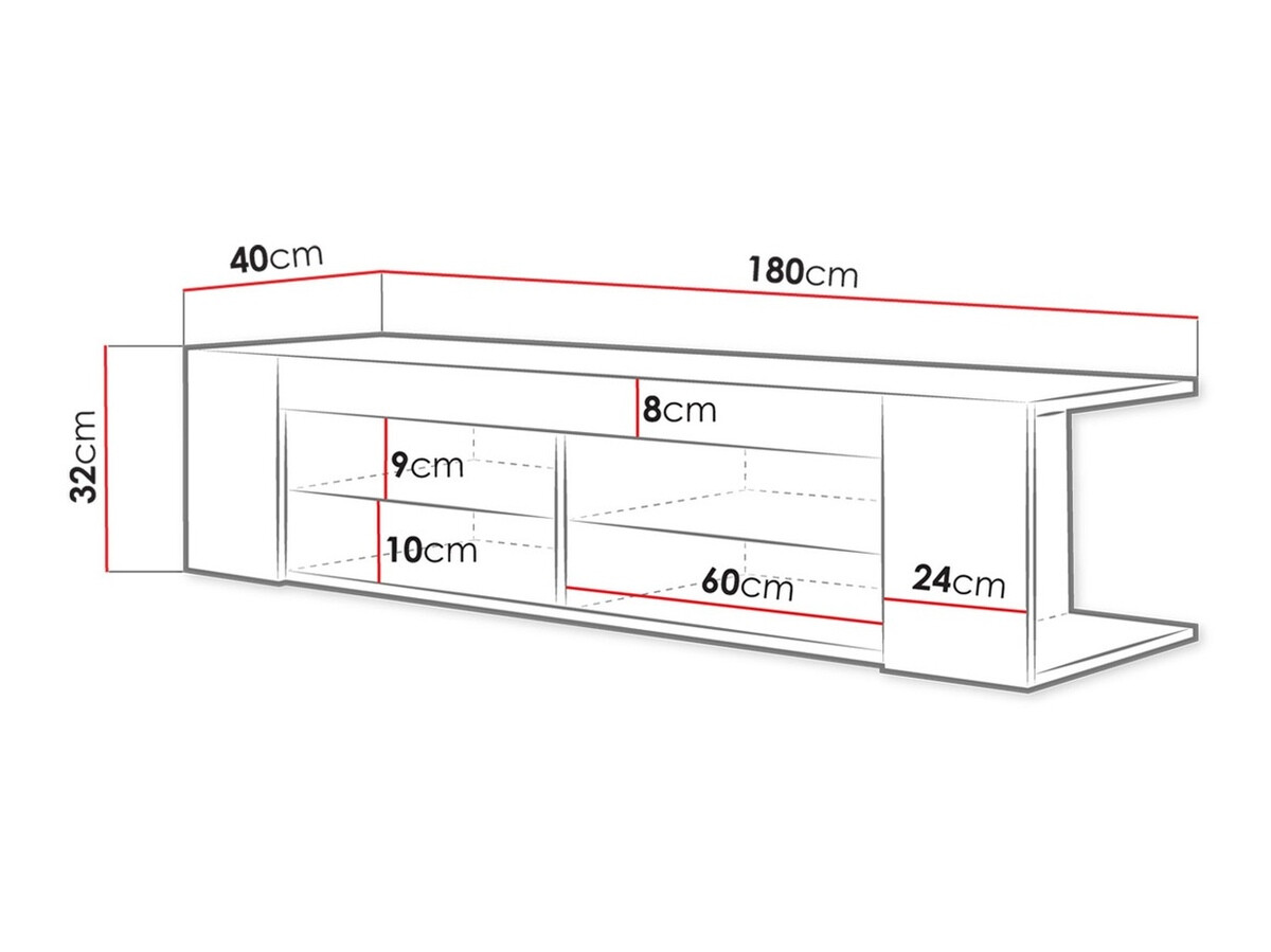 TV-állvány Ver I (Wotan tölgy)