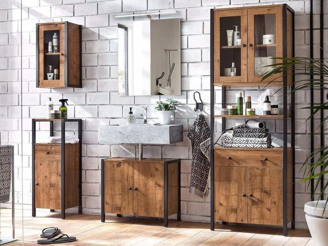 Álló fürdőszoba szekrény Larnovo 109