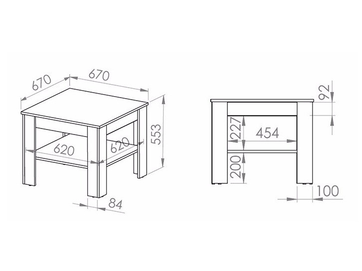 Dohányzóasztal Alcala 124