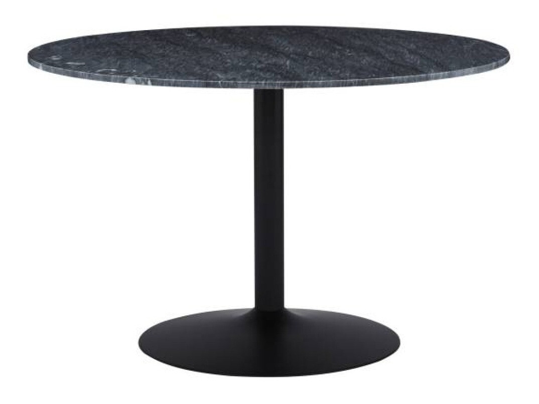 Asztal Flint 111 (Szürke márvány + Fekete)