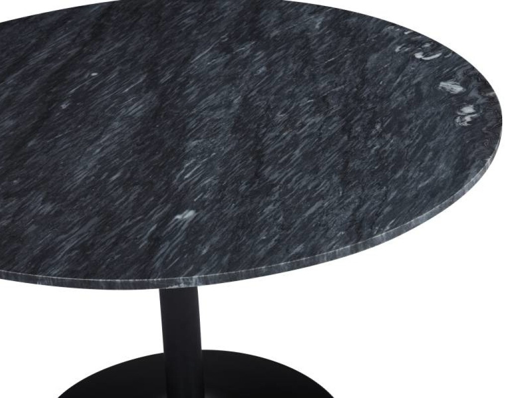 Asztal Flint 111 (Szürke márvány + Fekete)
