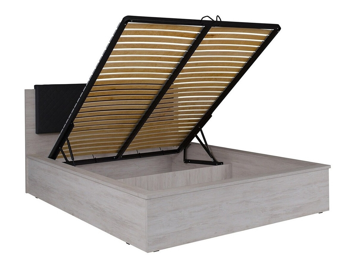 Hálószoba garnitúra Fivelbo 121 (Monastery tölgy + Fényes fekete)