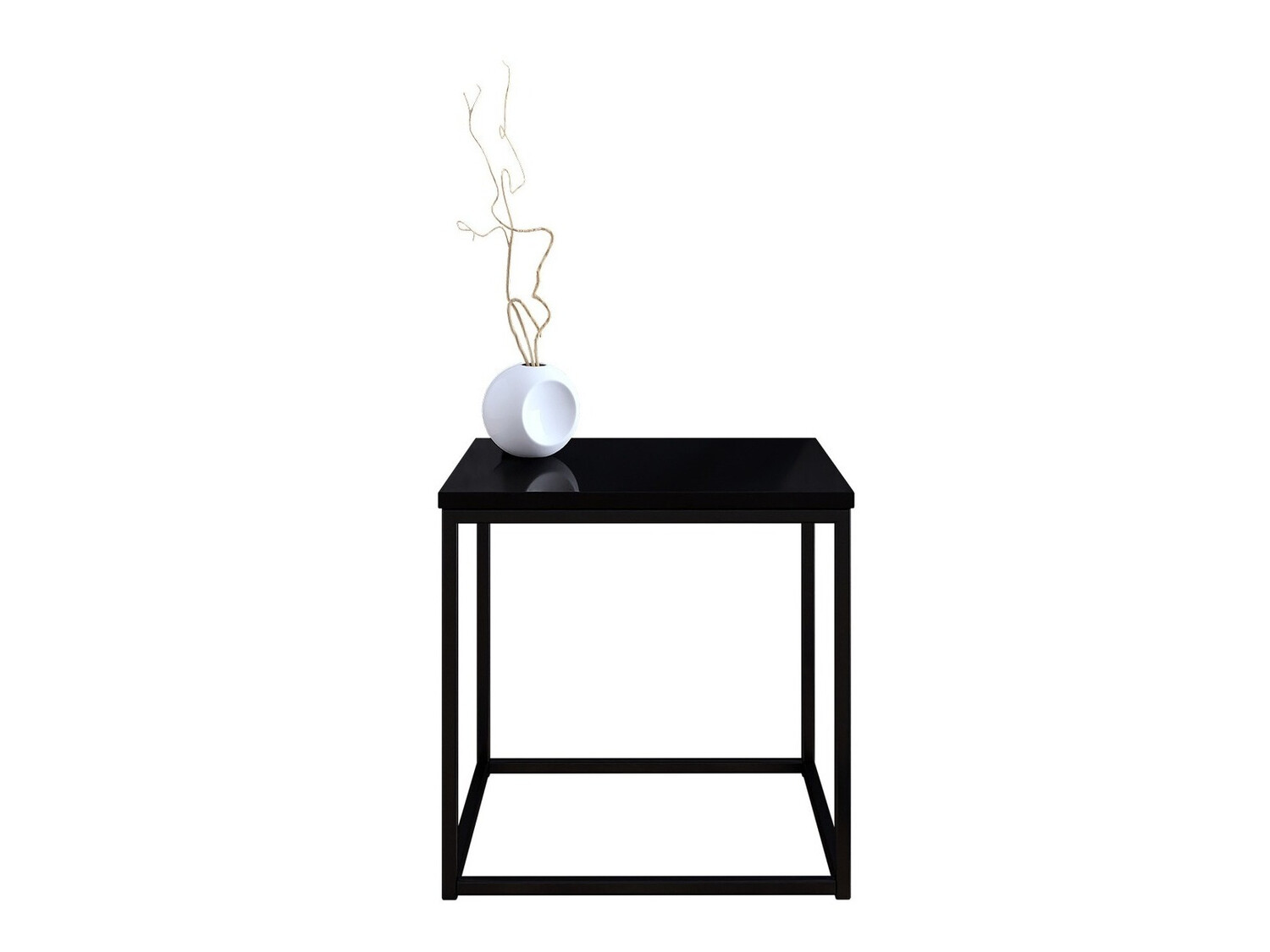 Dohányzóasztal Germantown 106 (Matt fekete + Fényes fekete)