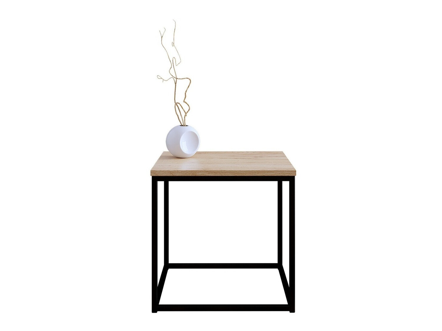 Dohányzóasztal Germantown 106 (Matt fekete + tölgy)