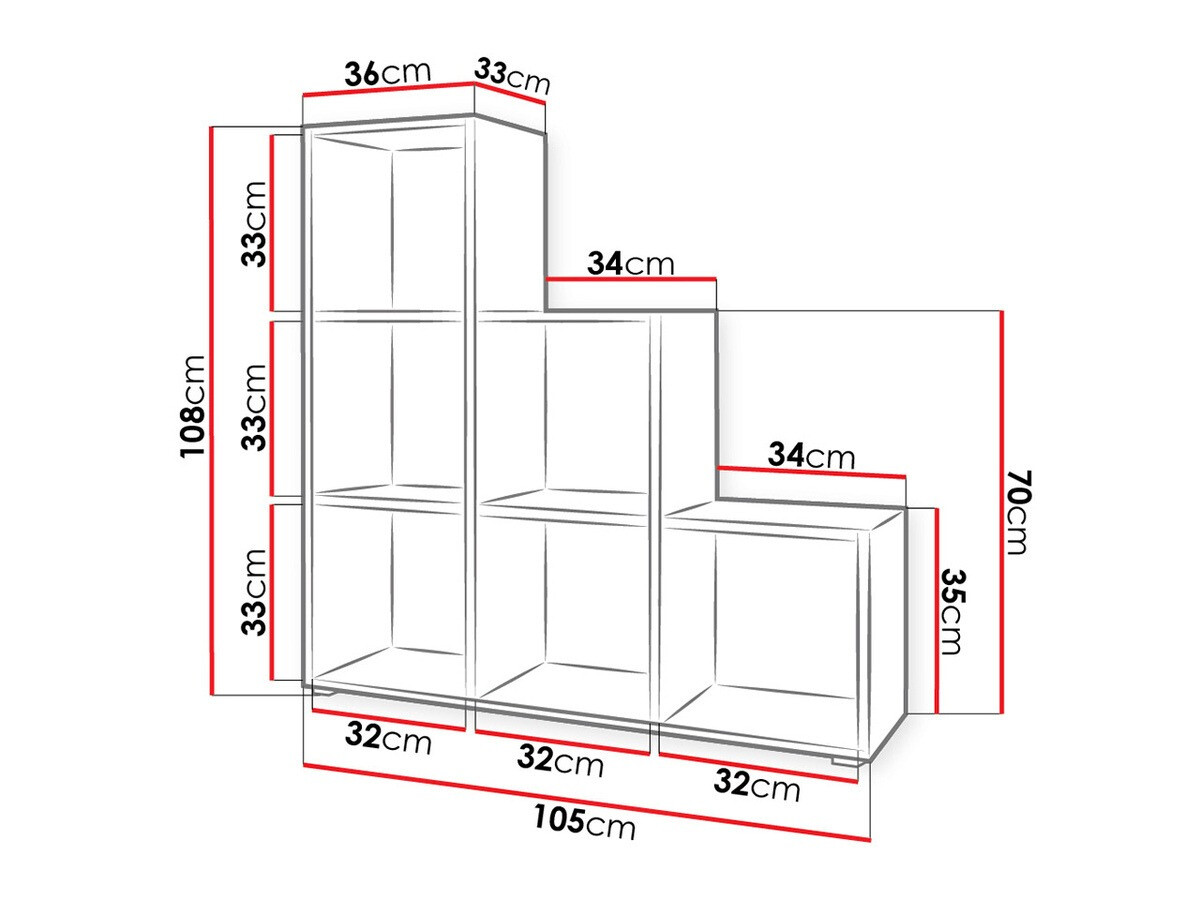 Könyvespolc Sarasota 110 (Sonoma tölgy)