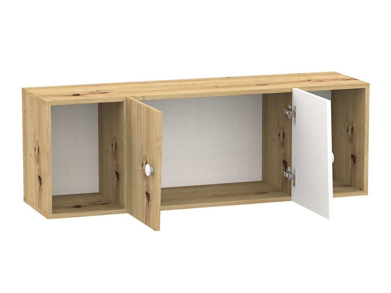 Fali szekrény Almira 112 (Artisan tölgy + Fehér)
