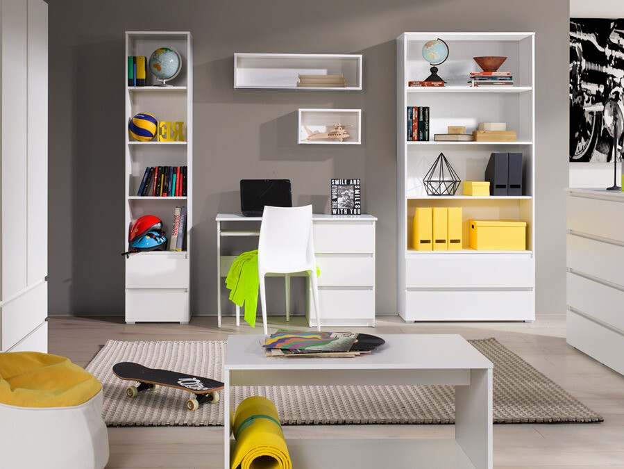 Könyvespolc Cirdora 100 (Fehér)