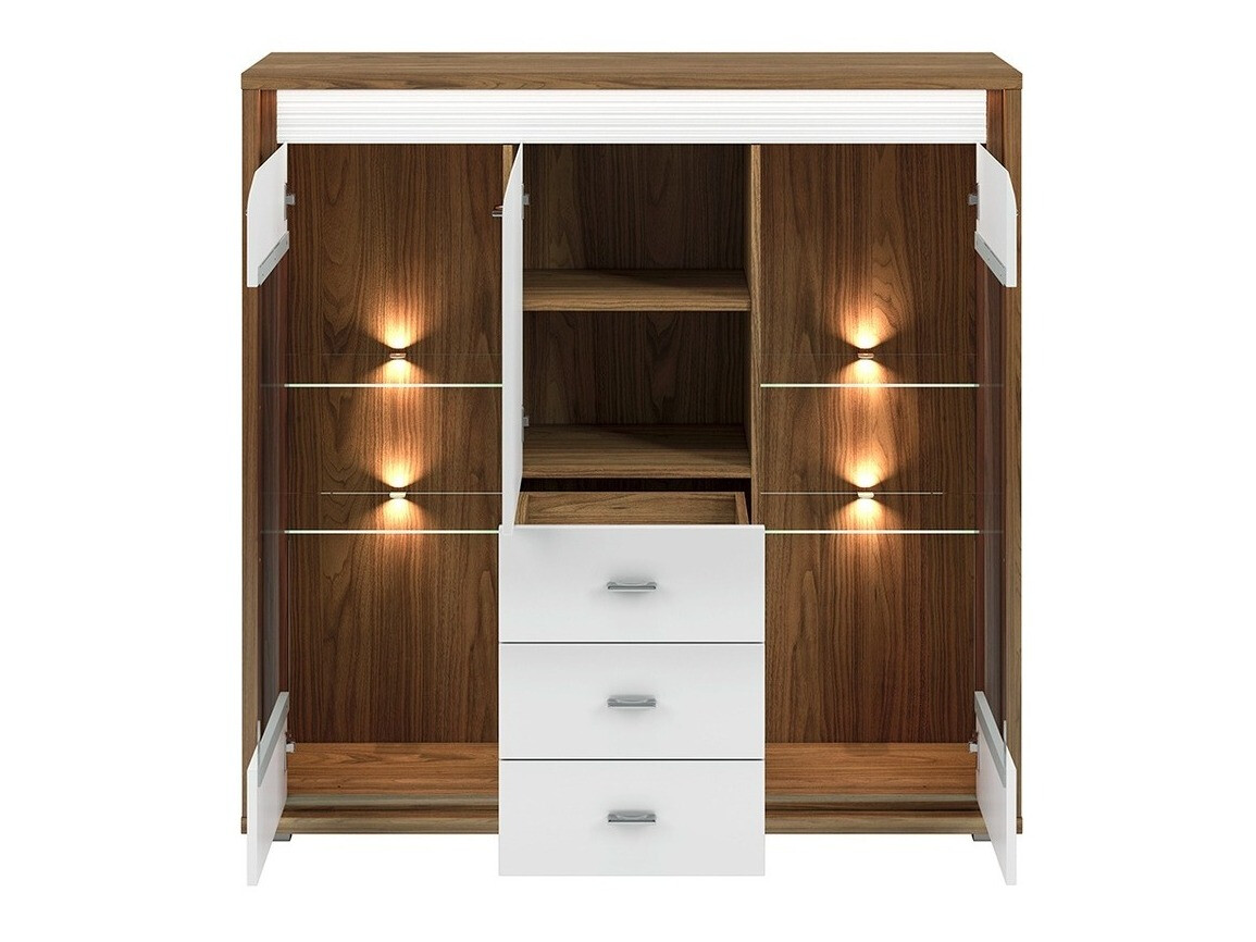 Komód Madison H106 (Fényes fehér)