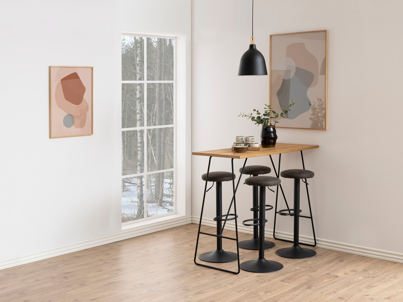 Alacsony bárszék Norsica 325 (Antracit)