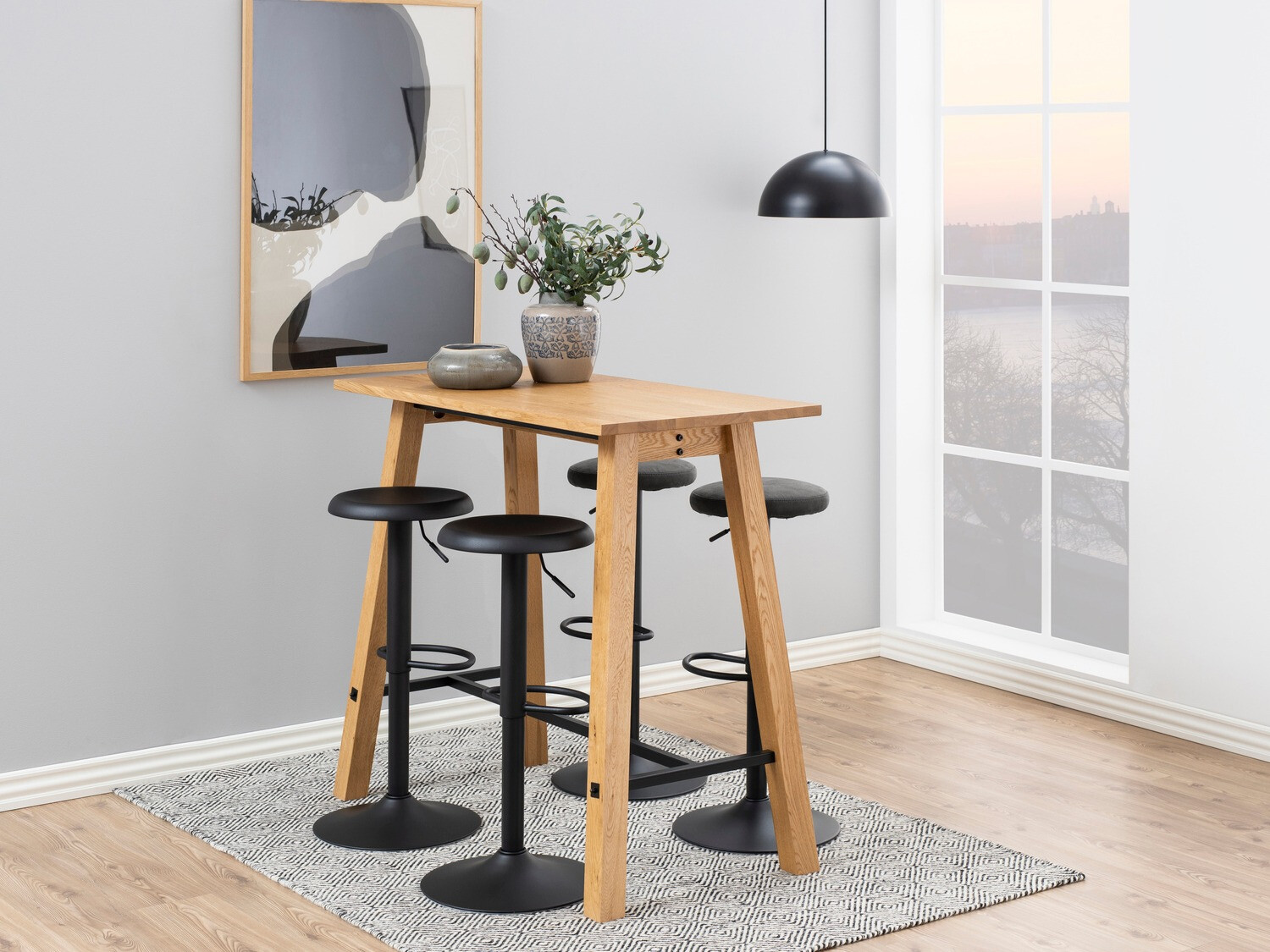 Alacsony bárszék Norsica 325 (Antracit)