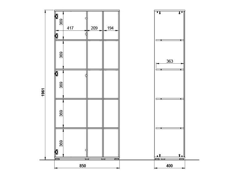 Könyvespolc Vocave 104
