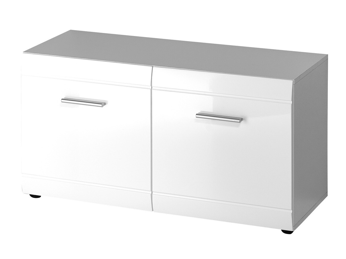 Cipőtároló Livromu 106 (Fényes fehér)