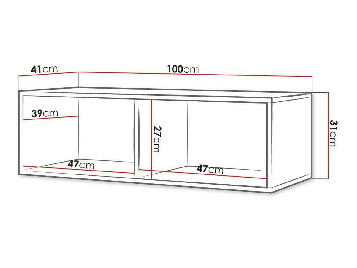 Fali polc Tivdalu 142 (Artisan tölgy)