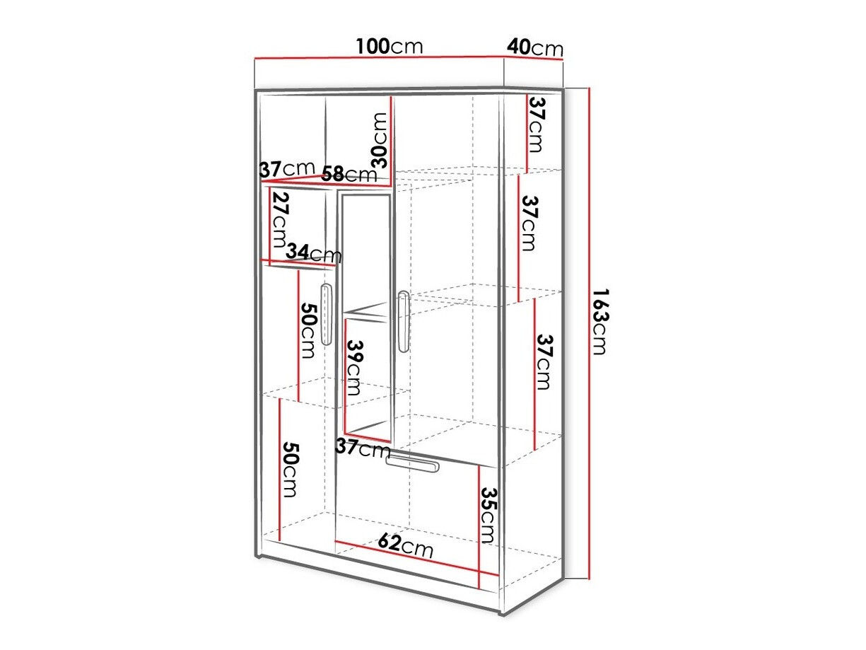 Könyvespolc Veravie 137