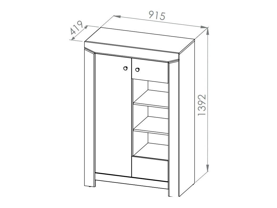 Szekrény Mavevare 110