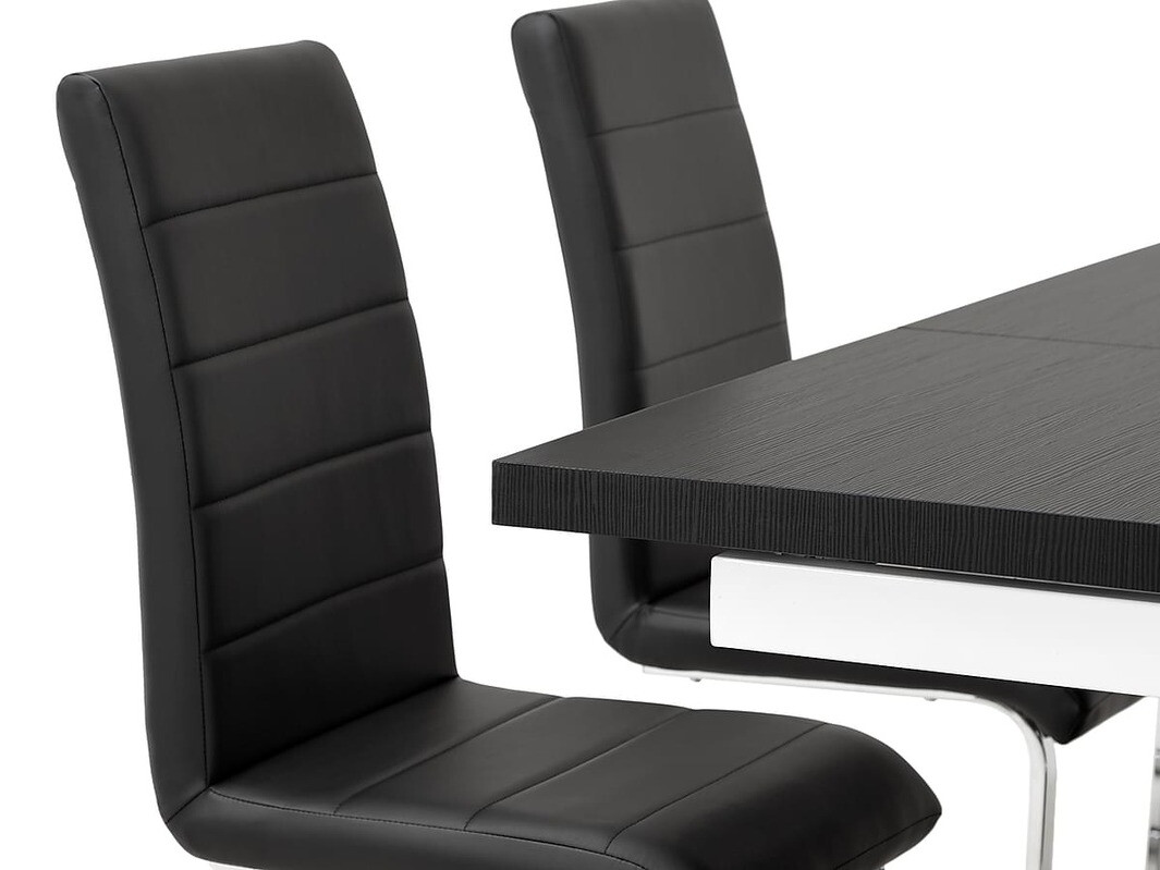 Étkezőgarnitúra Charleston 217 (Fekete)