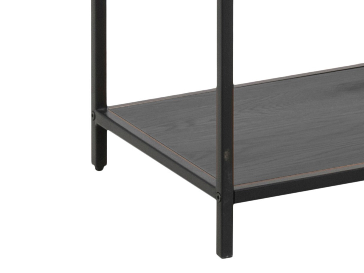 Könyvespolc Norsica Sevferi 134 (Sötét hamuszürke + Fekete)