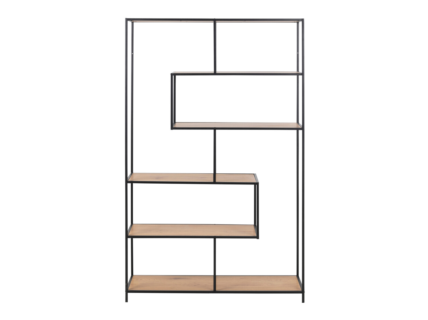 Könyvespolc Norsica Sevferi 134 (Vad tölgy + Fekete)