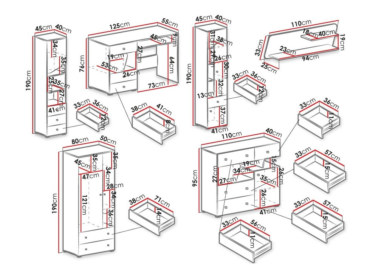 Bútorkészlet Omaha M117