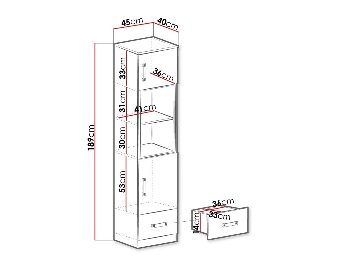 Könyvespolc Sorviru 104 (Fehér + Türkiz)