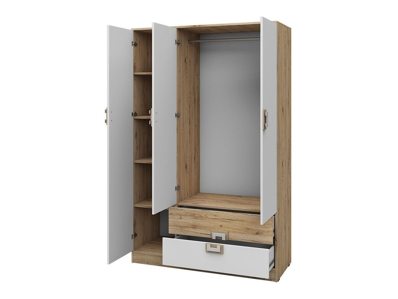 Bútorkészlet Tolfere 106 (Világos tölgy + Fehér)