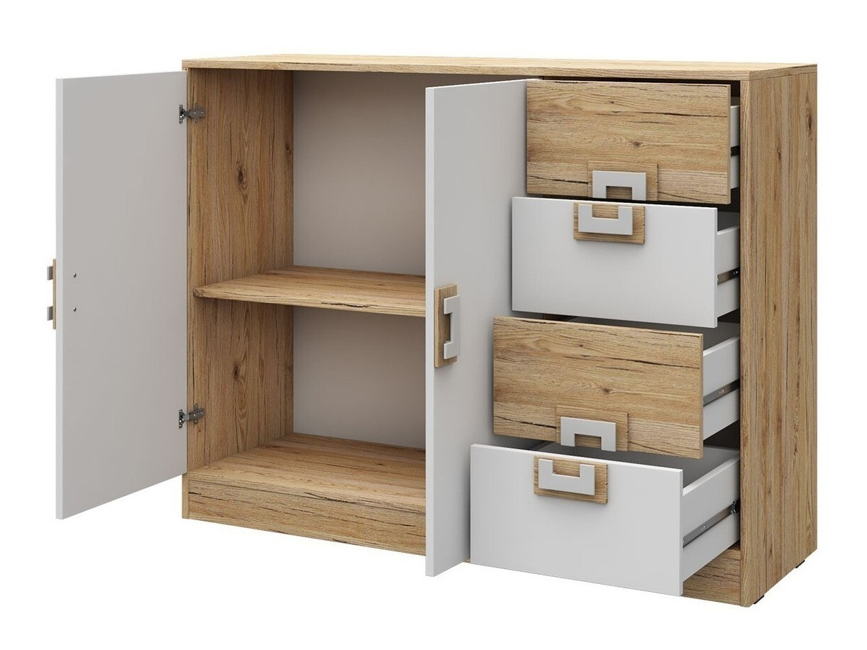 Bútorkészlet Tolfere 106 (Világos tölgy + Fehér)