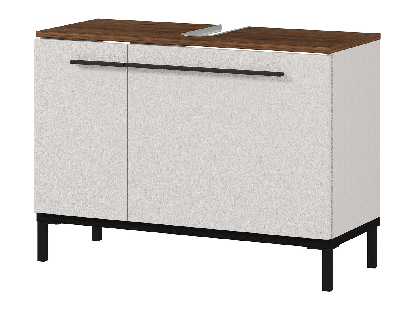 Mosdó alatti álló szekrény Ruvlevu 100 (Világosszürke + Dió)