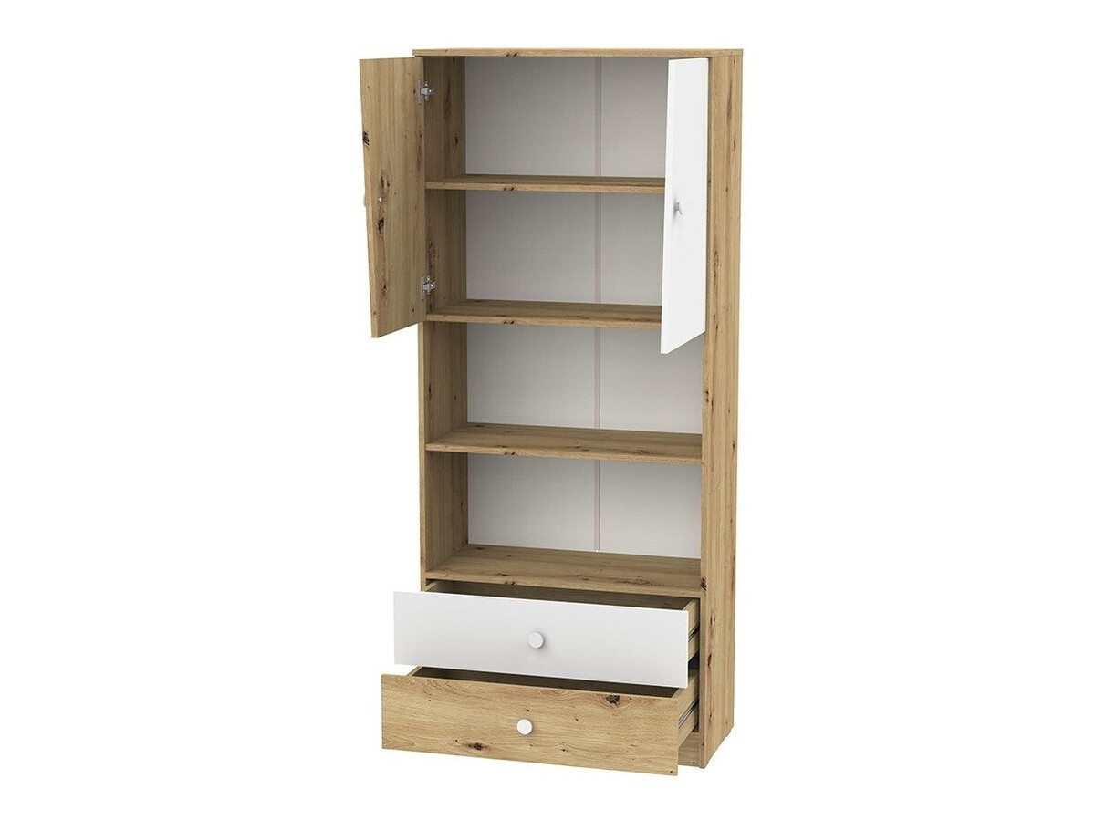 Bútorkészlet Almira 115 (Artisan tölgy + Fehér + Szürke)