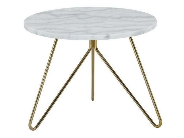 Dohányzóasztal Concept 55 159 (Fehér + Aranysárga)